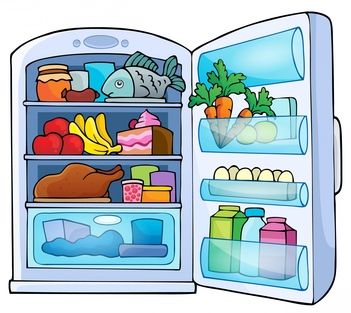 Make sure that in your fridge you have space around your foods. You don’t need a lot, just enough for the air to circulate. Why? If you don’t, you can end up with warm spots and cool spots, both of which can lead your food to spoil.  Also avoid storing milk or other fast-perishing foods in the doors or other areas of your fridge where spoilage can happen quickly. The middle is the best and most predictable zone. Language Activities Preschool, Food Cartoon, Hand Crafts For Kids, Picture Illustration, Cartoon Images, Quiet Book, Cartoon Illustration, Drawing For Kids, Preschool Activities