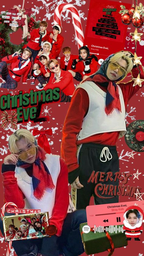 Straykids Christmas, Felix Christmas, Sage Green Wallpaper, Last Christmas, Felix Stray Kids, Green Wallpaper, Crazy Kids, Christmas Wallpaper, Kpop Wallpaper