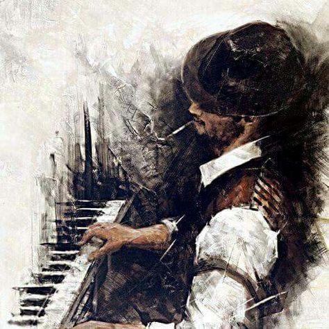 Guy Playing Piano, Jack Vetriano, Man Painting, Piano Man, Music A, Playing Piano, Live Concert, Original Artists, Music Art