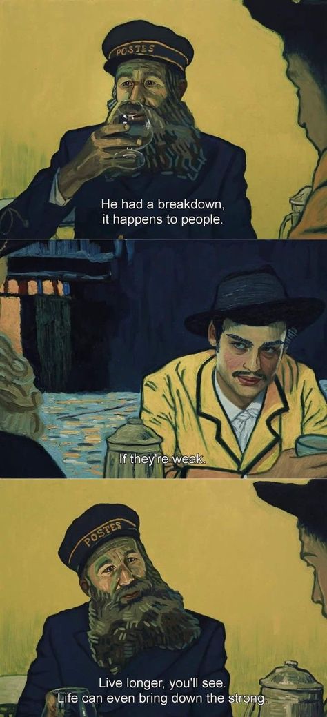 Loving Vincent Quotes About Moving On From Love, Loving Vincent, Quotes About Moving, Buch Design, Septième Art, Arte Van Gogh, I Love Cinema, Books Quotes, Movie Lines