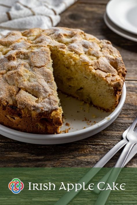 Traditional Irish apple cake | Irish American Mom Irish Apple Cake, Irish Desserts, Apple Cake Recipe, Irish Food, Moist Cake, American Mom, Blogger Photos, Apple Bread, Apple Cake Recipes