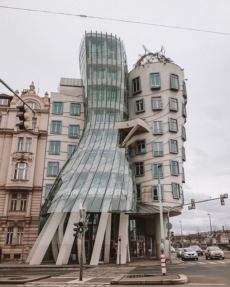 Image may contain: sky and outdoor Dancing House Prague, The Dancing House, Dancing House, Visit Prague, Prague Castle, Old Town Square, Prague Czech Republic, Prague Czech, European Travel