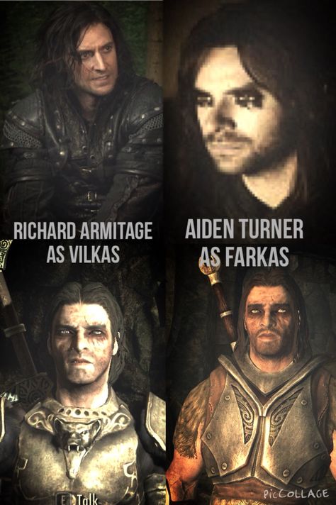 My skyrim casting! For Vilkas and Farkas #Richard4Vilkas #Aiden4Farkas - Thorinthedwarf2 Vilkas Skyrim, Skyrim Vilkas, Farkas Skyrim, Skyrim Companions, Skyrim Funny, Gaming Things, Skyrim Art, Video Game Images, Elder Scrolls Art