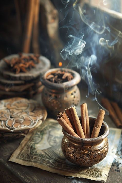 Cinnamon Spells, Spells For Wealth, Attract Wealth And Prosperity, Powerful Money Spells, Lunar Energy, Money Spells That Work, Jar Spells, Magia Das Ervas, Herbal Apothecary