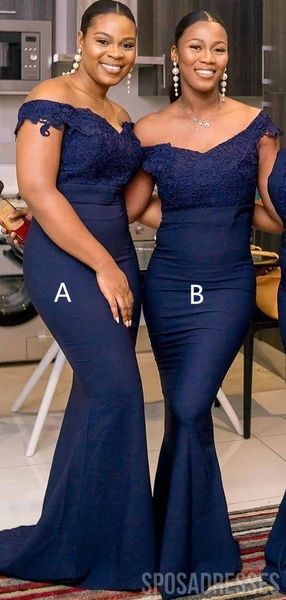 Mismatched Navy Blue Mermaid Long Bridesmaid Dresses Online, Cheap Bri – SposaDresses #bridesmaid #wedding #bridesmaiddresses #cheapbridesmaiddresses #weddingidea #longbridesmaiddresses #bridesmaidsdresses Dr Wedding, Long Gold Bridesmaid Dresses, Benz Wallpaper, Navy Blue Bridesmaid, Mermaid Long Bridesmaid Dresses, Navy Blue Bridesmaids, Cheap Bridesmaid Dresses Online, Skirts Outfits, Navy Blue Bridesmaid Dresses