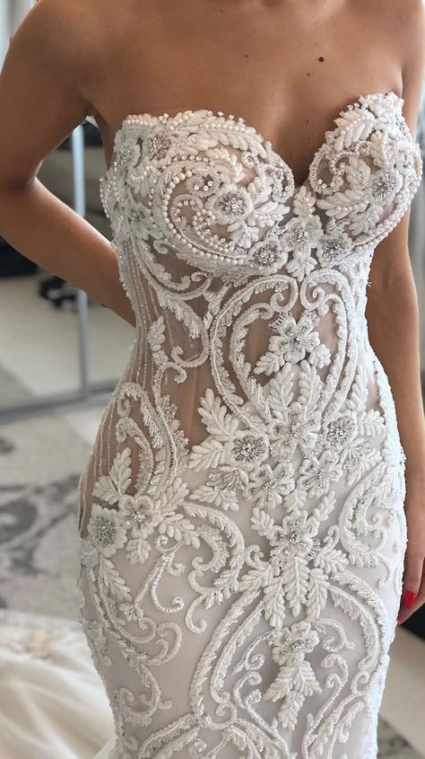 Stunning wedding dress with amazing details – I Take You | Wedding Dress | Wedding Gowns | Wedding Dresses White Wedding Dress, Stunning Wedding Dresses, A Wedding Dress, Gorgeous Wedding Dress, Princess Wedding Dresses, Wedding Dress Inspiration, Romantic Weddings, Beautiful Wedding Dresses, Dream Wedding Dresses