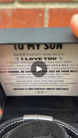 556 reactions · 22 shares | This instantly made my son cry 😢 | Bring your son to tears 😢 
With a gift that speaks straight to his heart ❤️ 

Engrave your love and pride, and watch as he's overwhelmed with emotion 💞... | By Top 5 Gifts | Facebook Mother Son Quotes, Newborn Backdrop, Son Quotes, Love And Pride, 5 Gifts, Mother Son, Gift Giver, Do Your Best, Grilled Chicken