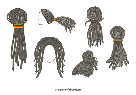 Dreadlocks Hairstyle Vector Duck Hunting Decals, Dreadlocks Hairstyle, Dread Hairstyles For Men, Hunting Decal, Hair Vector, Startup Logo, Hair Sketch, Dreadlock Styles, Guy Drawing