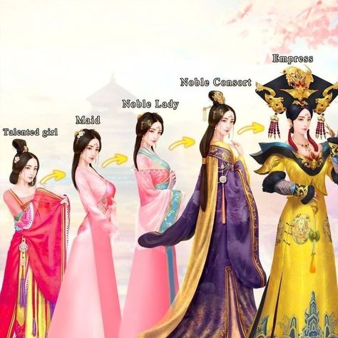 Japanese Empress Art, Royal Japanese Clothing, Chinese Royal Dress, Chinese Royal Clothing, Chinese Empress Art, Chinese Cultural Dress, Chinese Empress Dress, Ancient China Aesthetic, Ancient China Clothing