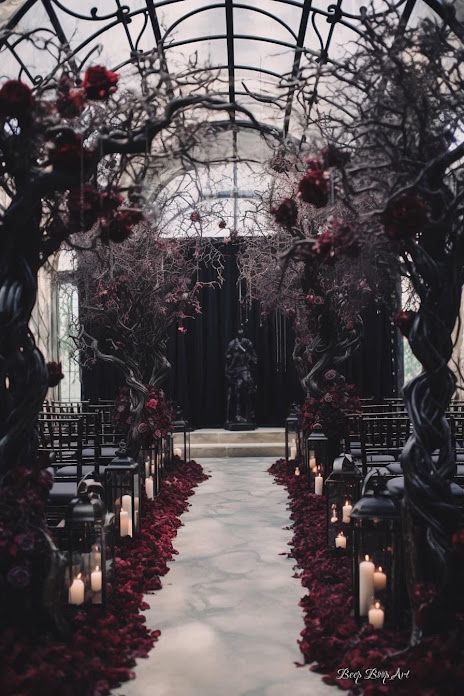 Create your Best unique Vampire theme Wedding in 2023 ‣ Gothic Wedding Arch, Gothic Forest Wedding, Crow Party, Mafia Wedding, Burlesque Wedding, The Blood We Crave, Dark Red Wedding, Monty Jay, Dark Romantic Wedding