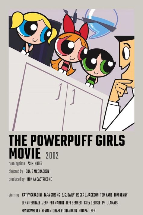 Signing Ideas, Powerpuff Girls Movie, Kevin Michael Richardson, Romcom Movies, Tara Strong, Disney Movie Posters, Girl Film, Powerpuff Girl, The Powerpuff Girls