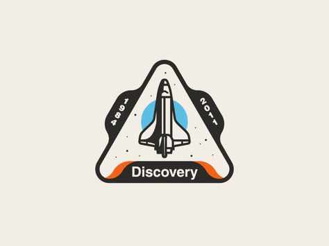 Space Shuttle Discovery Patch by Austin Remer #Design Popular #Dribbble #shots Space Patch, The Solar System, Space Program, Badge Design, Our Solar System, Space Shuttle, Patch Design, Logo Maker, In Space