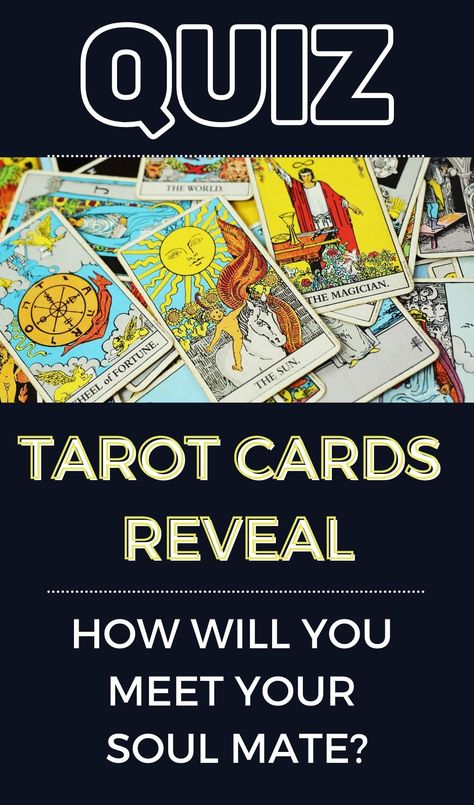 This intriguing tarot card quiz will reveal how you will meet your soulmate. quiz posts|quizzes|fun quizzes|personality tests|playbuzz quizzes|buzzfeed quizzes|quizzes for fun|quiz questions and answers|personality quizzes|quizzes about yourself Tarot Quiz, Fun Quiz Questions And Answers, Quizzes For Teenagers, Soulmate Quiz, Quizzes Funny, Fun Quiz Questions, Unique Tarot Cards, Playbuzz Quizzes, Love Tarot Card