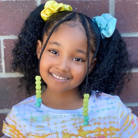 Cute Ponytail Hairstyles, Kid Hairstyles, Lil Girl Hairstyles, Cute Hairstyles For School, Kids Curly Hairstyles, Cute Ponytails, Girl Hairstyle, Cute Simple Hairstyles, Natural Hairstyles For Kids