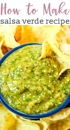 Best Homemade Salsa, Mexican Salsa Verde, Marinating Chicken, Homemade Salsa Verde, Sauces Recipes, Salsa Verde Recipe, Roasted Tomatillo, Salsa Guacamole, Verde Recipe