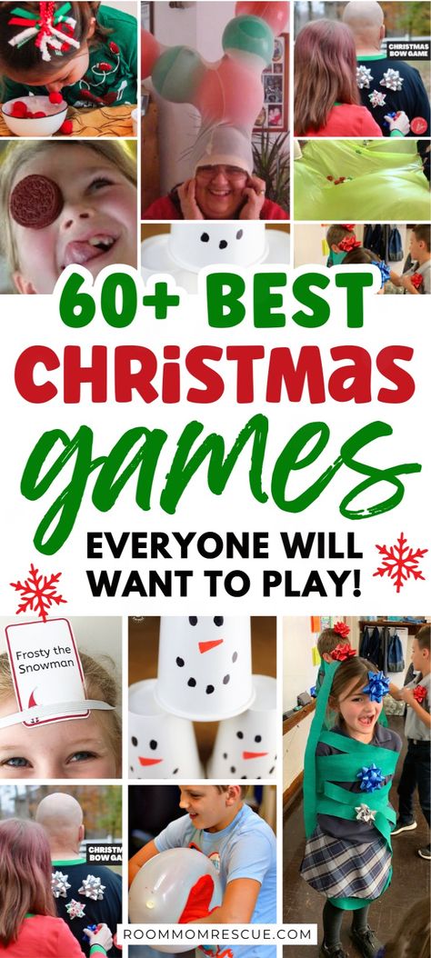 Christmas Party Game Ideas, Best Christmas Games, Christmas Party Games For Groups, Party Game Ideas, School Christmas Party, Xmas Games, Fun Christmas Party Games, Reindeer Games, Printable Christmas Games