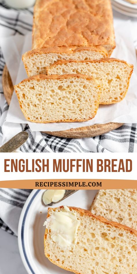 Muffin Bread Recipe, English Muffin Bread Recipe, Bread Loaf Recipe, Gluten Free Sandwich, Aip Vegan, Easy Toast, Gluten Free English Muffins, Gluten Free Sandwich Bread, Vegan Breads