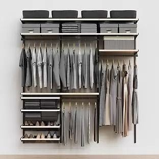 Decor+ by Elfa - The Container Store Container Store Closet, Mesh Drawers, Tool Chest Organization, Wall Organization System, Elfa Closet, Food Storage Cabinet, Desk Solutions, Custom Pantry, Closet Shoe Storage