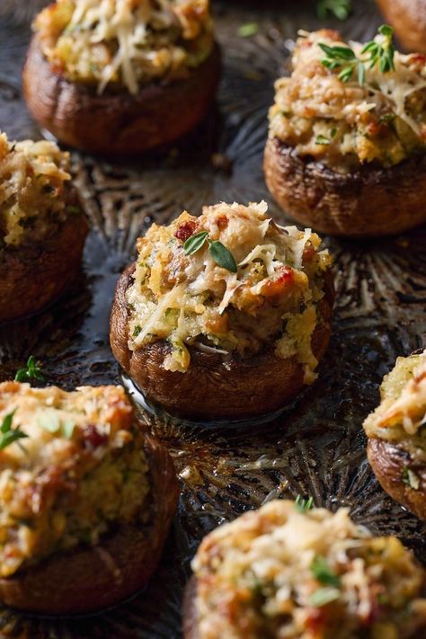 Cranberry Baking, Holiday Party Appetizers, Sausage Stuffed Mushrooms, Crab Stuffed Mushrooms, Baker By Nature, Crab Stuffed, Holiday Appetizers Recipes, Stuffed Mushroom, Appetizer Ideas