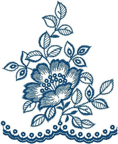 Floral Machine Embroidery Designs, Embroidery Design Download, Border Embroidery Designs, Border Embroidery, Pola Sulam, Paper Embroidery, Creative Embroidery, Embroidery Patterns Free, Design Flower