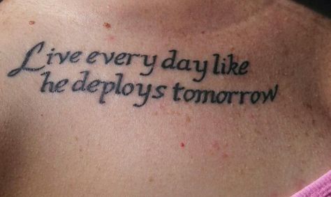 Military spouse tattoo Army Wife Tattoo For Women, Military Spouse Tattoos, Military Tattoos Women, Military Wife Tattoos, Wife Tattoo Ideas, Army Wife Tattoos, Navy Wife Tattoo, Spouse Tattoos, Wife Tattoos