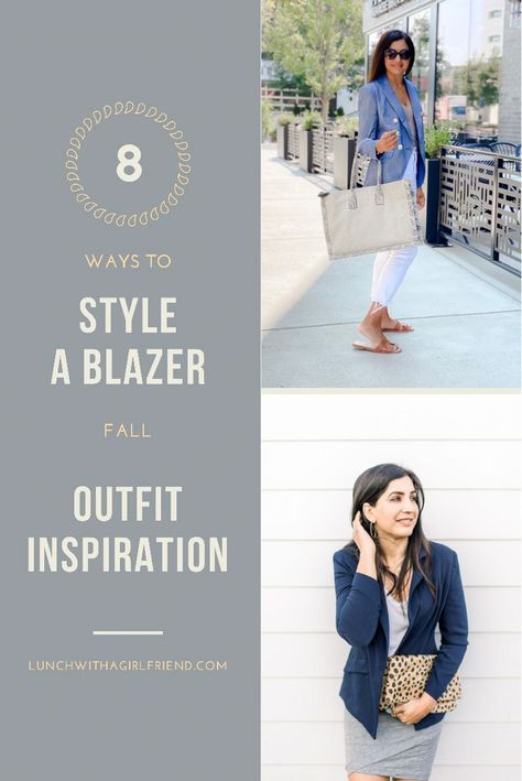 Ways To Style A Blazer, Style A Blazer, Blazer Style, Outfit Inspiration Fall, Blazer Outfits, Blazer Fashion, Go Out, Style Ideas, Out Of Style