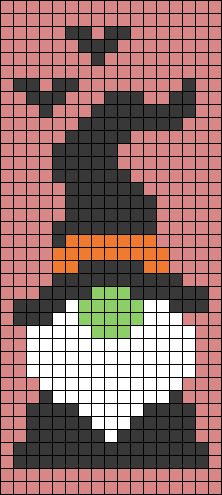 Gnome Pixel Pattern, Gnome Pixel Art, Elf Cross Stitch, Yarn Halloween, Gnome Witch, Different Crochet Stitches, Autumn Cross Stitch Patterns, Wasp Nest, Beading For Kids