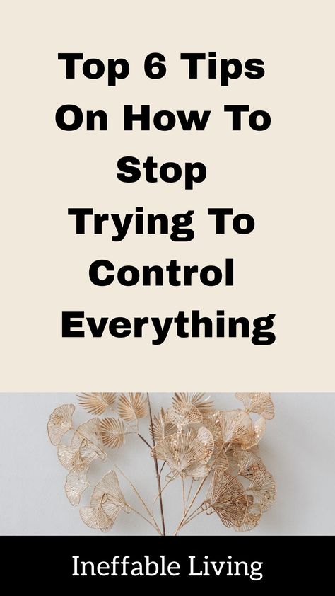 If you’re someone who is trying to keep everything under control, you usually, share some of these signs:  You spend so much of your time and energy trying to prevent something from happening, or wishing other people would change. You believe that the outcome of every situation is solely based on how much effort you make. You struggle to delegate tasks or trust other people because you don’t think they’ll do it right. You also struggle with teamwork. You don’t feel comfortable asking for help. Stop Trying To Control Everything, Trying To Control Everything, Delegate Tasks, Mental Health First Aid, Influence People, Asking For Help, Positive Mental Health, Stop Trying, Mentally Strong