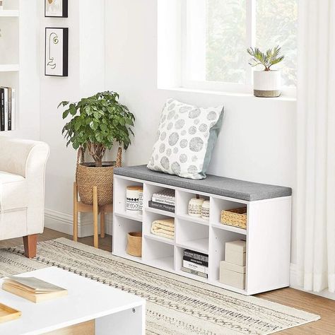 What's In My Cart: January 2022 Home Product Recommendations Shoe Storage Bench Entryway, Storage Bench With Cushion, Stackable Shoe Rack, Shoe Rack Bench, Shoe Storage Bench, Entryway Shoe Storage, Entry Way Design, Shoe Shelf, Shoe Bench