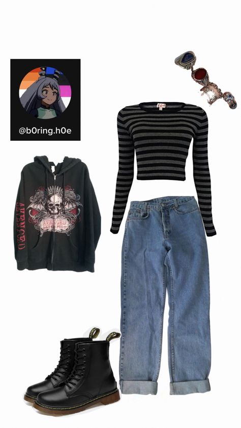 Grunge Outfit, Tomboy Style Outfits, Hoodie Outfit, Swaggy Outfits, Tomboy Fashion, Red Hoodie, Edgy Outfits, Mode Inspiration, Lookbook Outfits