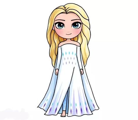 How To Draw Elsa, Rozpoznawanie Liter, Elsa Drawing, Frozen Drawings, Cute Frozen, Mom Drawing, Anna Und Elsa, How To Draw Cute, Barbie Drawing