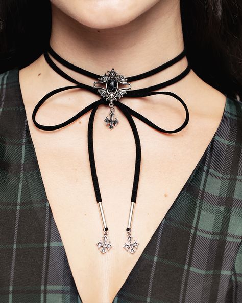 A new age of accessories has arrived!   https://www.disturbia.co.uk/collections/womens-new  #disturbiaclothing #disturbiacommunity #altfashion #gothicfashion #disturbiajewellery Cord Choker, Creatures Of The Night, Suede Cord, Alt Fashion, Gothic Architecture, Cross Charms, Black Stone, Gothic Fashion, Egift Card