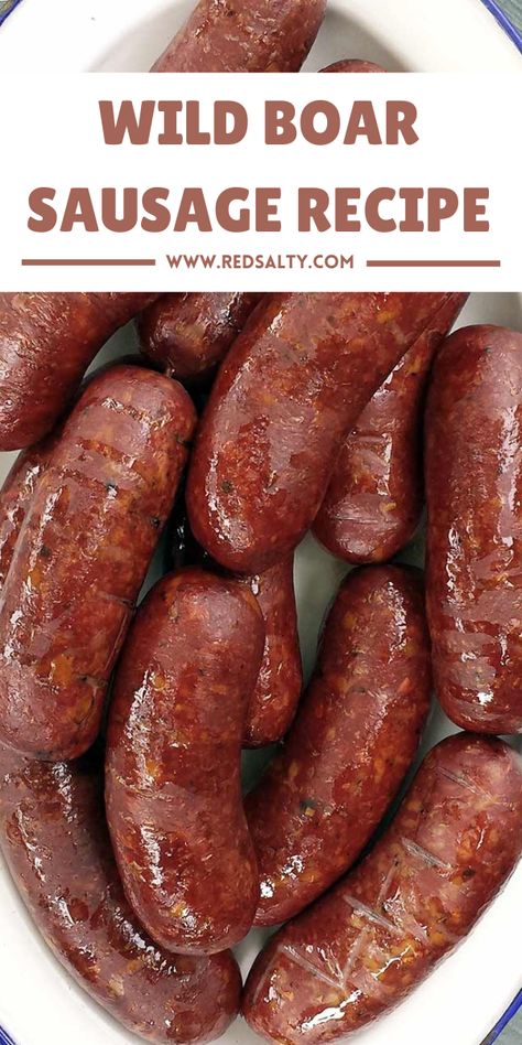 You will be amazed to know that my street food lover family likes my exclusive wild boar sausage recipe so much that they often demand it. Wild Boar Sausage Recipes, Goat Sausage Recipe, Beef Snack Stick Recipe, Homemade Bologna, Orange Roughy Recipes, Snack Stick Recipe, Sausage Making Recipes, Game Meat, Split Pea Soup Recipe