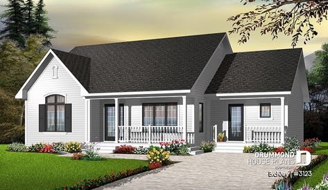 Plan Garage, Drummond House Plans, Bungalow Style House, Bungalow Style House Plans, Cottage Style House Plans, Ranch Style House Plans, Bungalow House Plans, Bungalow Style, Cottage Plan