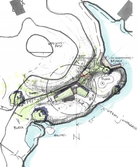 Buholmen Cabin by Skaara Arkitekter AS | HomeDSGN, a daily source for inspiration and fresh ideas on interior design and home decoration. Conceptual Sketches, Site Plans, Architecture Graphics, Architecture Drawing Art, Architectural Sketch, Architectural Drawing, Urban Architecture, Landscape Plans, Diagram Architecture