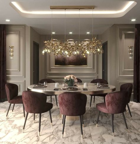 Room With Chandelier, Dining Room Design Luxury, Dining Interior, Dining Room Design Modern, Dinning Room Design, Design Cv, Dining Room Interiors, Luxury Dining Room, Elegant Dining Room