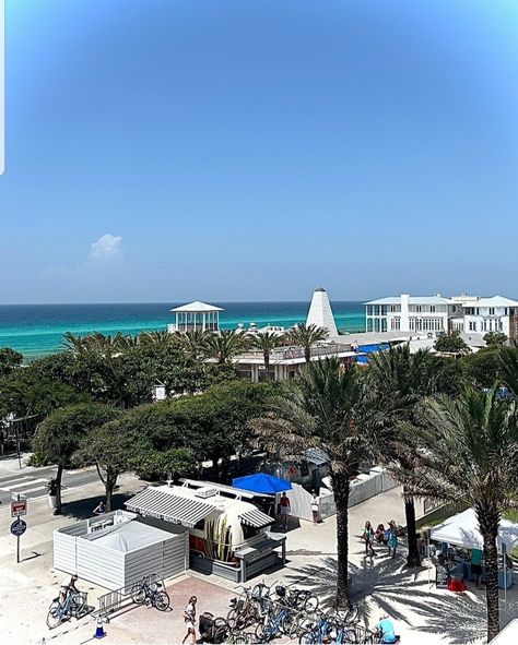 Summertime in Seaside Florida!🌊 Seaside Beach Florida, Seaside Fl, Seaside Florida, Seaside Beach, Jacksonville Florida, Coastal Cities, Florida Beaches, Marina Bay Sands, Orlando