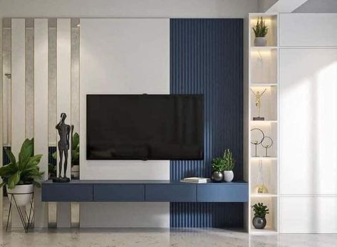 Tv Unit Box Design, Wall Mount Tv Unit, Mounted Tv Unit, Mount Tv Stand, Simple Tv Unit Design, Tv Unit Wall, Tv Unit Cabinet, Standing Tv, Tv Stand Wall