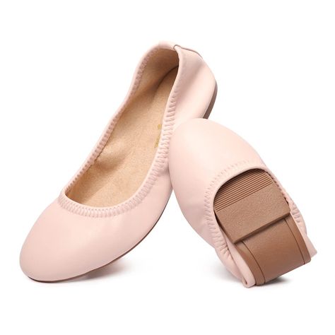 PRICES MAY VARY. Comfortable & Portable: These ballet flats are soft, durable and flexible. They are also foldable and portable that you can put them in your small travelling bags. If you like travelling and wearing flats, these flats shoes are your indispensable companions. High-quality Materials: The faux leather of these ballet flat shoes is not easy to fade, with comfortable inner lining and soft sole. These flats shoes use the high quality material to provide with the most comfortable exper Athletic Ballet Flats, Women's Ballet Flats, Slip On Flats, Casual Dress Shoes, Elastic Belt, Belt Design, Womens Ballet Flats, Flats Shoes, Women's Flats