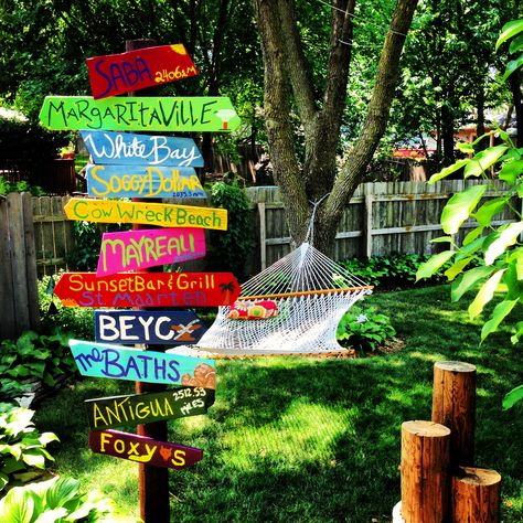 Backyard Caribbean yard sign #yard #garden #outdoors #diy #decorative #hanging hammock Caribbean Backyard Ideas, Caribbean Garden Ideas, Trellis Bench, Carribean House, Garden Sign Ideas, Friend Speech, Caribbean Garden, Pallet Trellis, Tropical Outdoor Decor