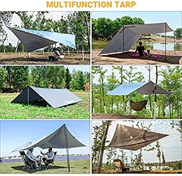 KingCamp Camping Tarp Camping Shelter Tent Tarps 3x3m Anti-UV Waterproof Lightweight Tarp for Hiking Traveling Survival Backpacking Camping : Amazon.co.uk: Sports & Outdoors Tent Footprints, Hammock Tarp, Luxury Yurt, Outdoor Card, Yurt Tent, Camping Tarp, Camping Shelters, Lightweight Tent, Tent Tarp