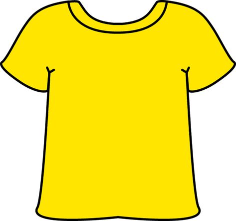 Yellow Tshirt Tshirt Clipart, T Shirt Clipart, Yellow Tshirt, Shirt Clipart, Clothes Clips, Photo Album Design, Busy Boxes, School Labels, Art Yellow