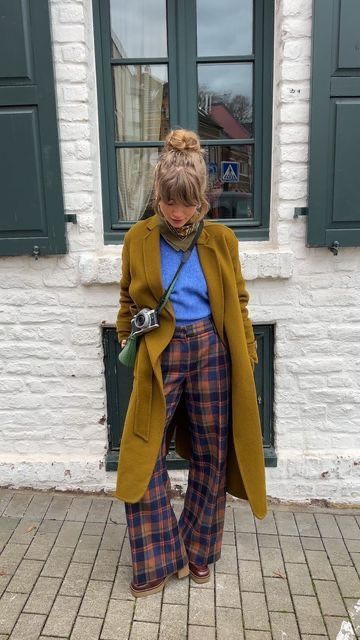 Rok Outfit, Look Boho Chic, Mode Casual, Looks Street Style, Drafting Patterns, Fashion Blouse, Plaid Pants, Mode Inspo, Look Vintage