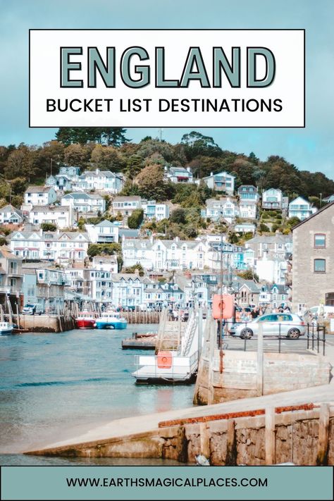 Get planning for 2024 with 10 of the best places to go in England United Kingdom! From bucket list city breaks in London and Cambridge to quiet trips to the coast in Cornwall and Norfolk… | Best places to visit in England | England best places to visit | places to visit in England bucket lists #travel #bucketlists England Must See Places, Best Places To Visit In England, Uk Holiday Destinations, Places To Visit In England, Uk Travel Itinerary, Beautiful National Parks, Best Holiday Destinations, Travel England, Places In England