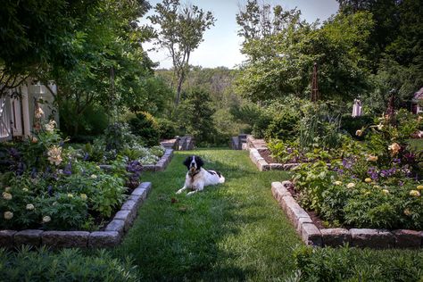 Landscape Designer Visit: A Charming Cottage Garden Outside of Boston Backyard Waterfalls, New England Cottage, Dutch Gardens, Historic New England, Charming Cottage, Lawn Art, Waterfalls Backyard, Landscape Designer, Landscape Construction