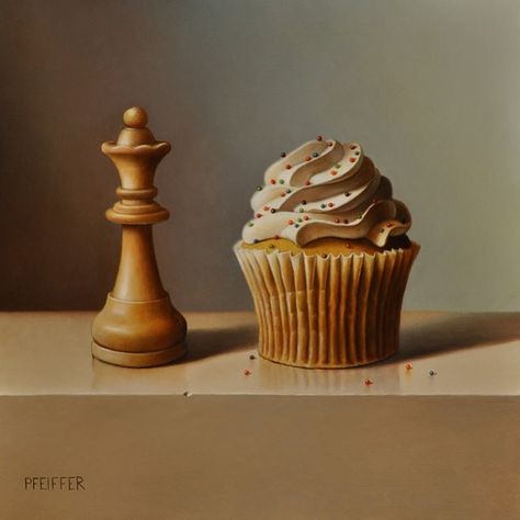 Jacob A. Pfeiffer on Instagram: ““Let them eat cake” (from the archives...8x8 inches, oil) seems like an appropriate subject matter these days . . #cupcake #letthemeatcake…” Cake Still Life, At Home Painting, Still Life 2, Home Painting, Cupcake Art, Candy Cakes, Still Lifes, Still Life Photos, Expressive Art