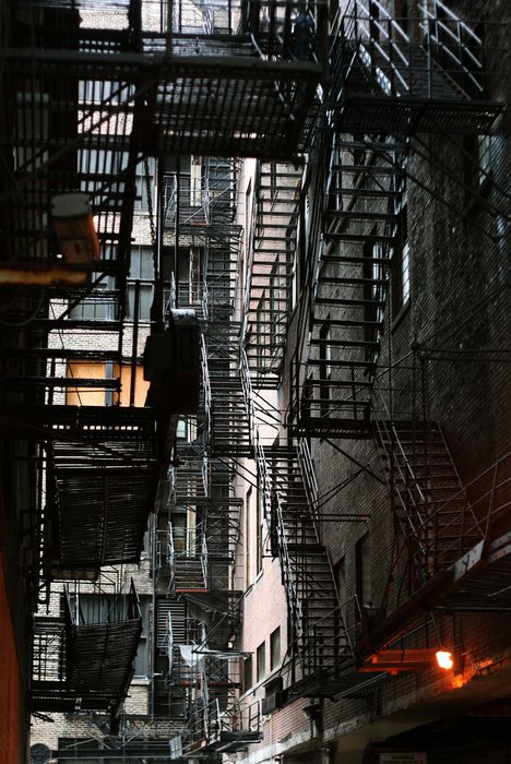 Fire Escape Stairs, Tattoo Aesthetic, City At Night, Fire Escape, Stairway To Heaven, Urban City, Batwoman, Concrete Jungle, Urban Life