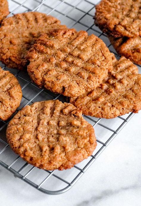 3 Ingredient Keto Almond Butter Cookies – BEST Almond Butter Cookie Recipe – {Easy} NO Sugar Low Carb Recipe – Desserts – Snacks Keto Almond Butter Cookies, Keto Cookies Almond Butter, Almond Butter Keto, Brown Butter Almond Flour Cookies, Paleo Almond Butter Cookies, Almond Butter Snacks, Keto Butter Cookies, Almond Butter Cookie Recipe, Almond Flour Recipes Cookies