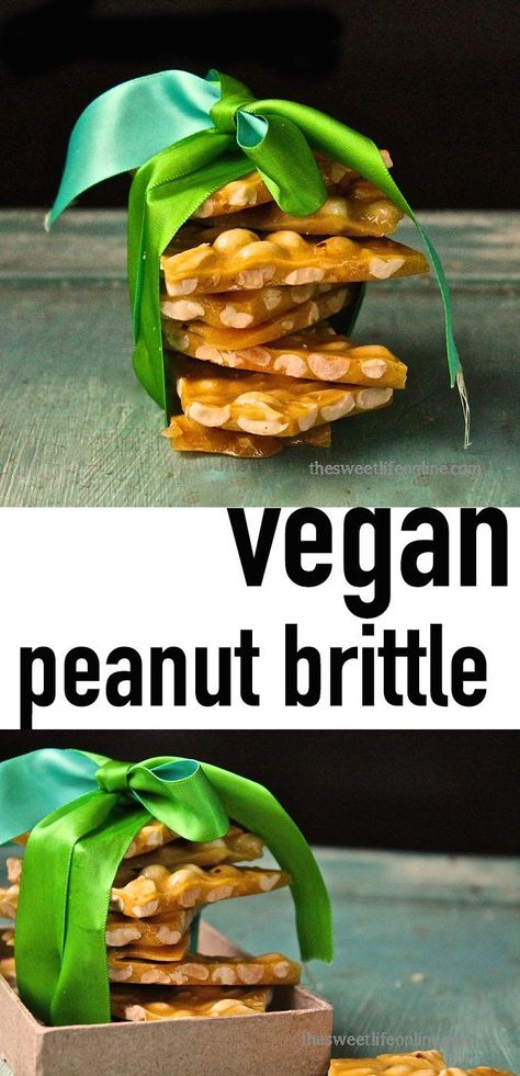 Vegan Peanut Brittle, Advent Recipes, Vegan Candy, Brittle Recipes, Vegan Holiday Recipes, Vegan Holiday, Vegan Candies, Vegan Holidays, Peanut Brittle