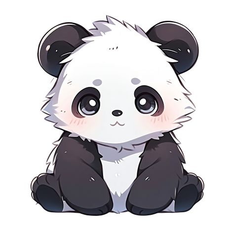 Cute Kawaii Panda Sticker Panda Sketch, Chibi Panda, Cute Panda Drawing, Cute Panda Cartoon, Panda Artwork, Panda Illustration, Arte Aesthetic, Panda Drawing, Cute Bunny Cartoon